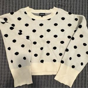 Originals Cream Polka Dot Crewneck Sweater - Black Dot